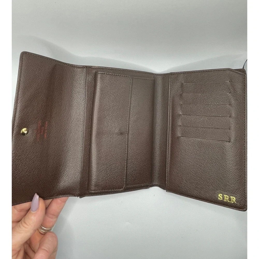 Louis Vuitton Damier Ebene Koala Wallet Brown Coated Canvas Made in France#846 - Picture 10 of 14